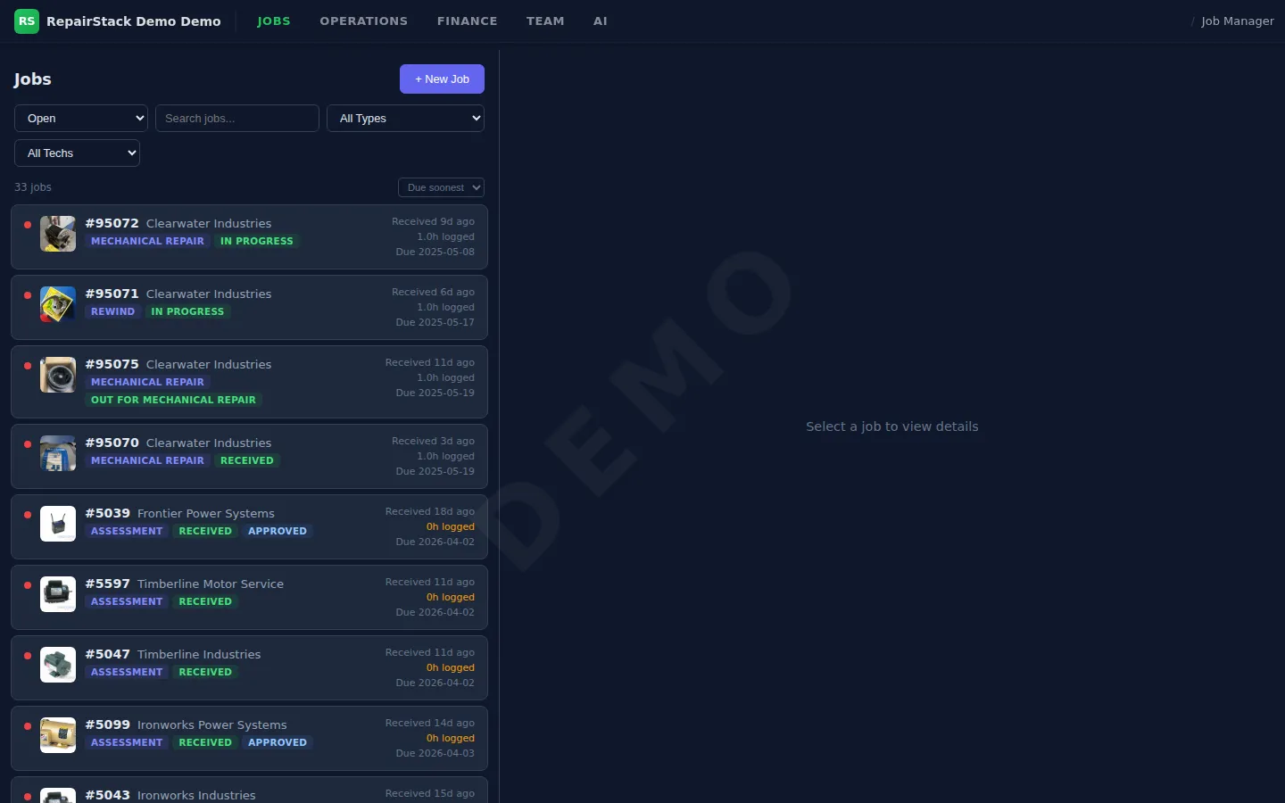 Warranty and Rework Tracking